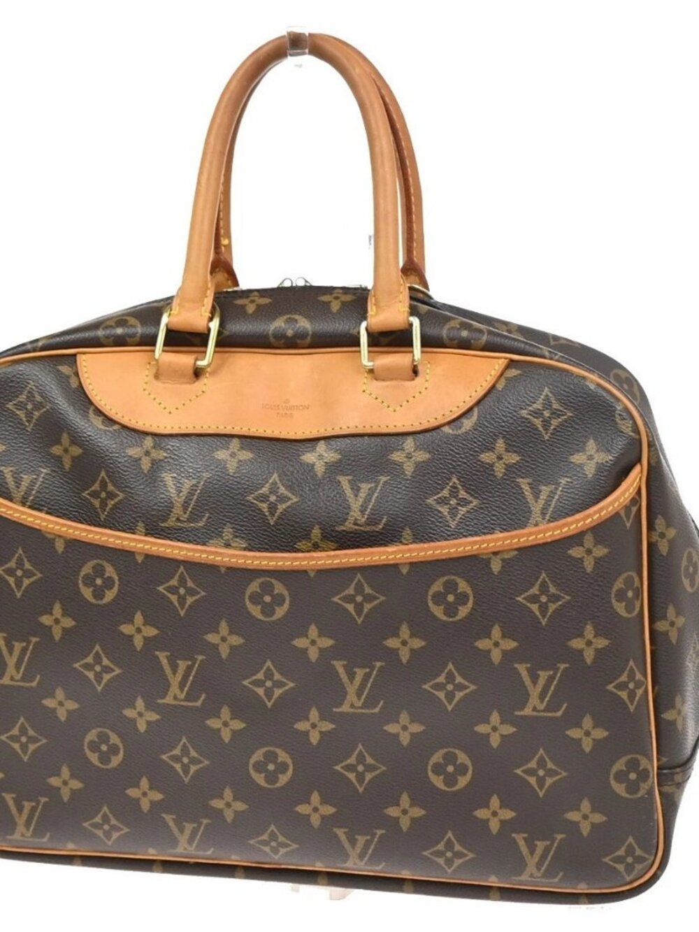 LOUIS VUITTON LV Logo Deauville Hand Bag Monogram Leather Brown M47270 73KC895